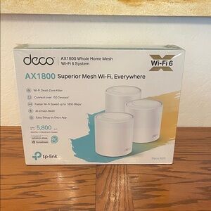 TP-Link Deco AX1800 Mesh Wi‑Fi 6 System in White